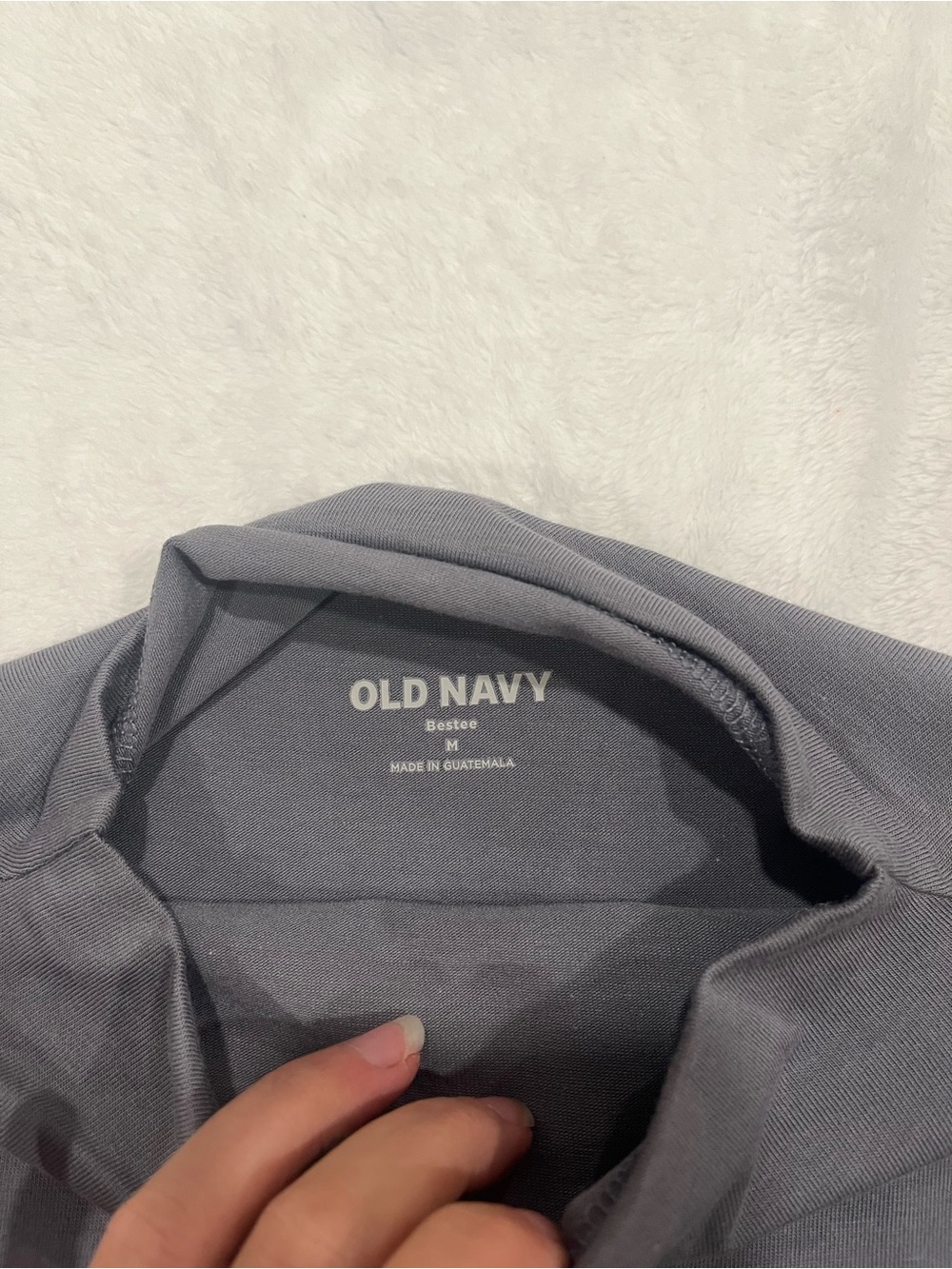 Old Navy Bestee Grey Mock Neck Long Sleeve Top - Size M - Picture 3 of 7